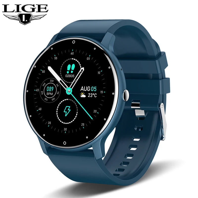 LIGE Smart Watch Men Bluetooth 5.2 Waterproof