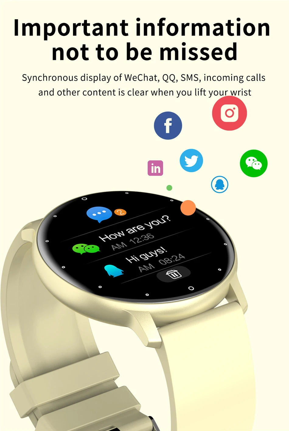 LIGE 2025 Smart watch Ladies