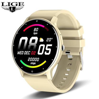 LIGE Smart Watch Men Bluetooth 5.2 Waterproof