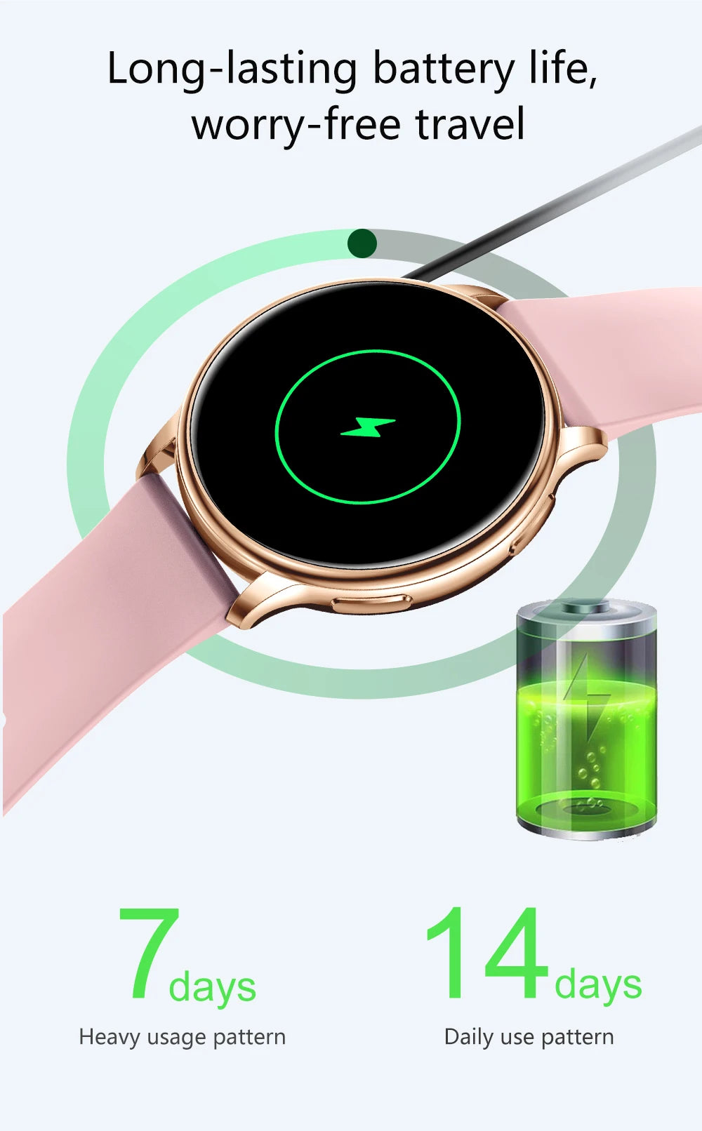 MEVADEN Bluetooth Smart Watch Women Custom Dial