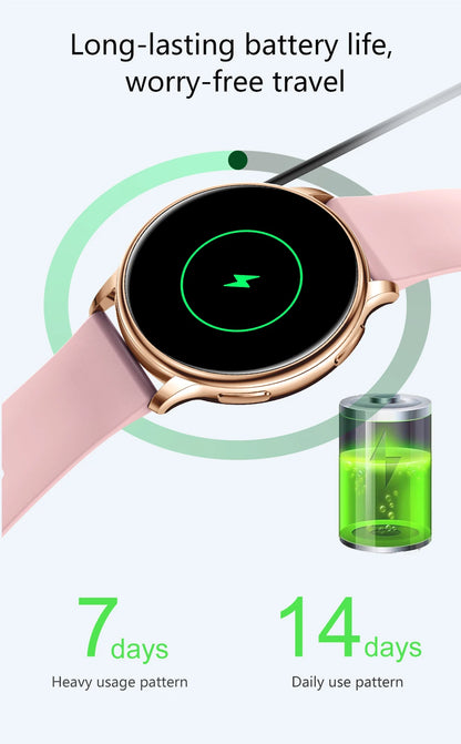 MEVADEN Bluetooth Smart Watch Women Custom Dial