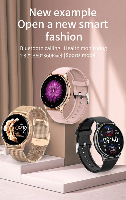 MEVADEN Bluetooth Smart Watch Women Custom Dial