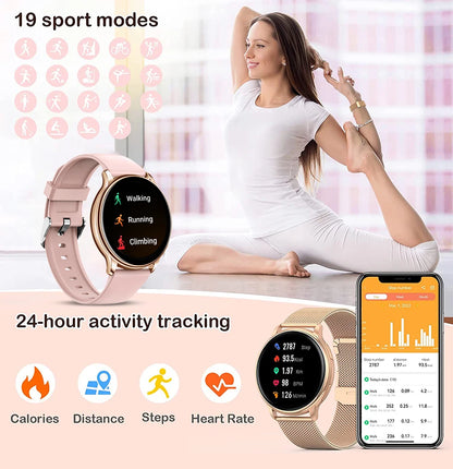 MEVADEN Bluetooth Smart Watch Women Custom Dial