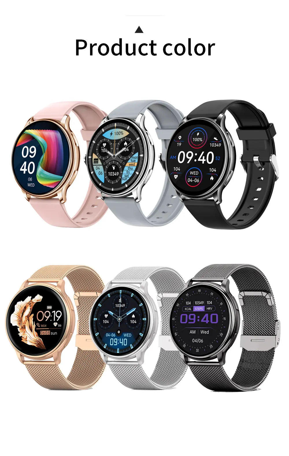 MEVADEN Bluetooth Smart Watch Women Custom Dial