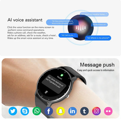 LIGE Smart Watch Men Bluetooth 5.2 Waterproof